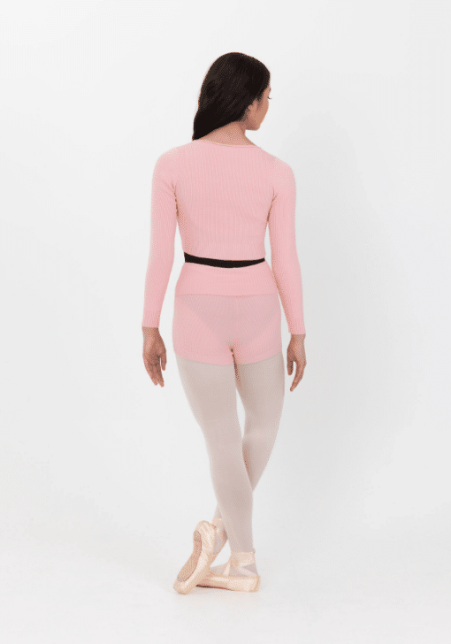 Ribbed Warm Up Top - Ballet Pink - ADULT - Image 2