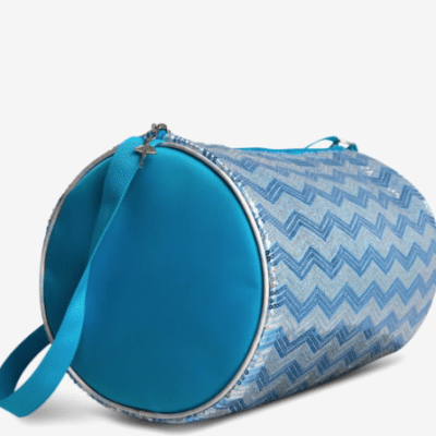 Sequin Barrel Bag - Blue