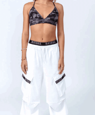 Upstage World Exposed Parachute Pant - White