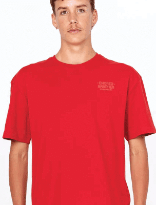 Upstage World Unisex Freestyle Baggy Tee - Red