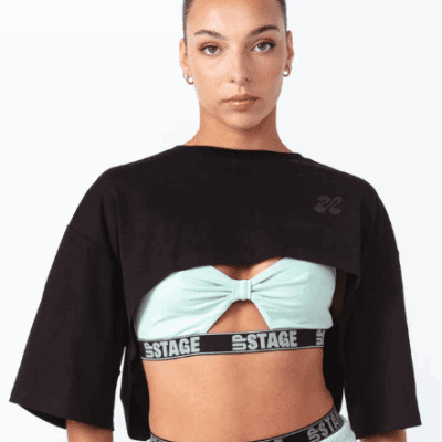 Upstage World Improv Crop - Black