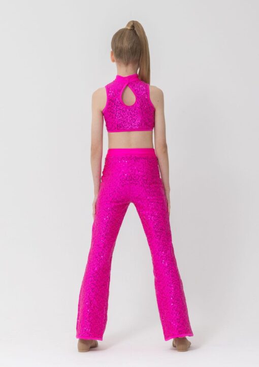 Sequin Stage Pants - Hot Pink - CHILD - Image 2