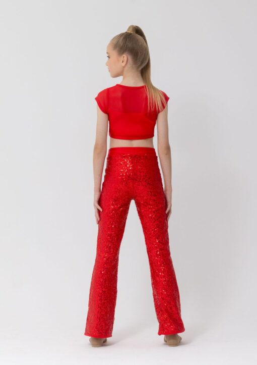 Sequin Stage Pants - Red - CHILD - Image 2