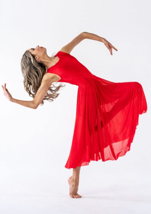 Skylar Lyrical Dress - Red - CHILD