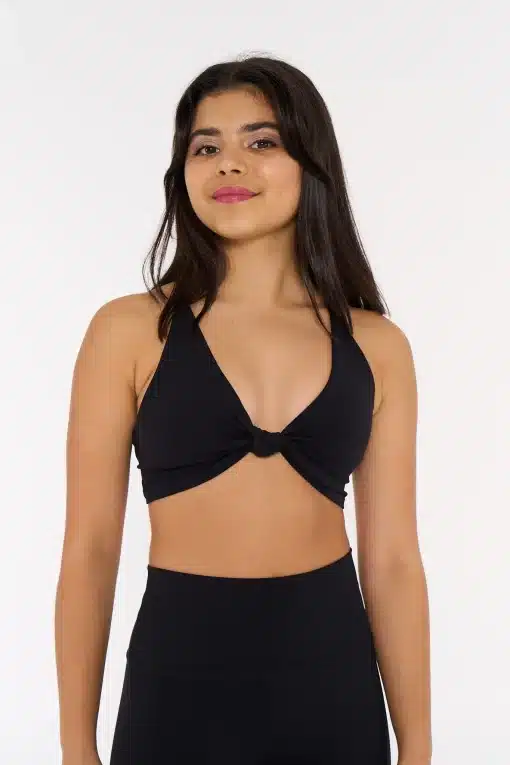 CD Knot Crop Top - Noir