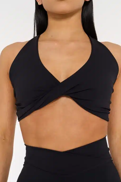 CD Twist Crop Top - Noir