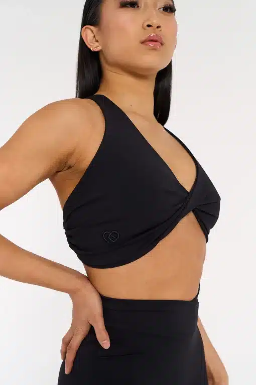 CD Twist Crop Top - Noir - Image 4