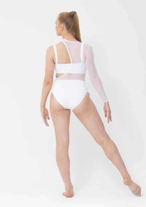 Tammy Mesh Leotard - White - ADULT - Image 2