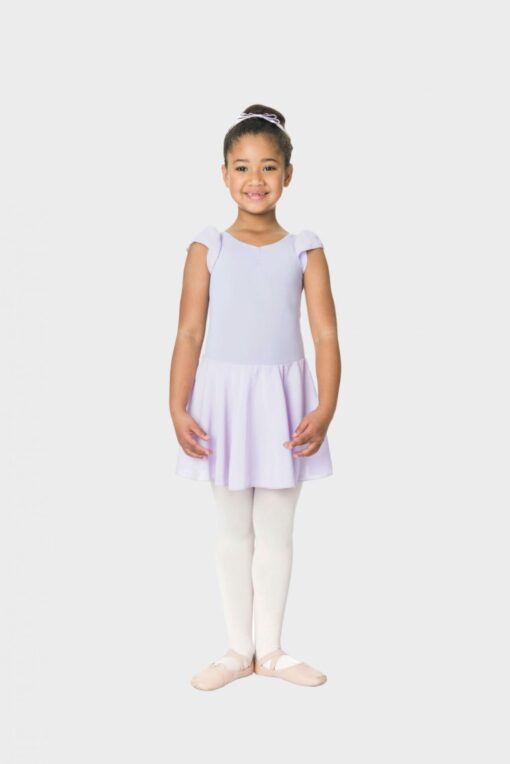 Cap Sleeve Chiffon Dress - Lilac - CHILD