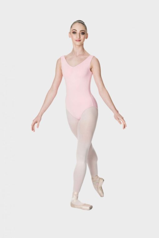 Thick Strap Leotard - Ballet Pink - CHILD