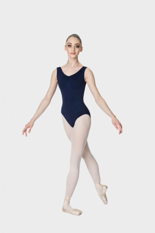 Thick Strap Leotard - Navy - CHILD