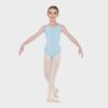 Thick Strap Leotard - Pale Blue - CHILD