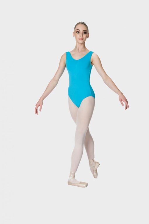 Thick Strap Leotard - Turquoise - ADULT