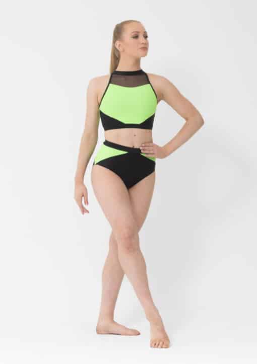 Tenille Crop Top - Neon Green - CHILD