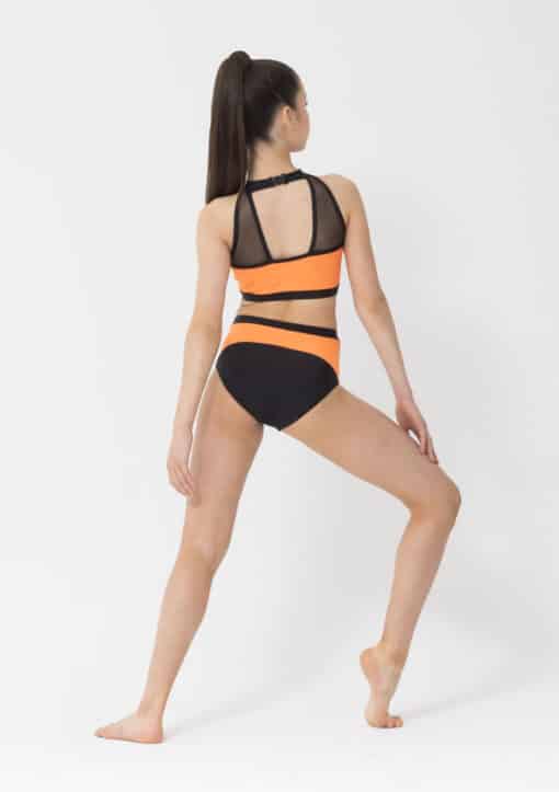 Tenille Briefs - Neon Orange/Black - CHILD - Image 2