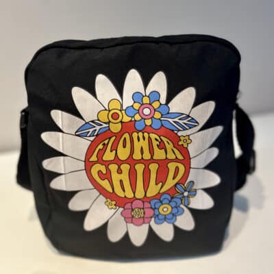 Flower Child Crossbody Bag - Black