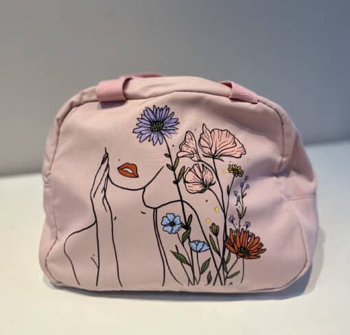 Floral Face Bag - Light Pink