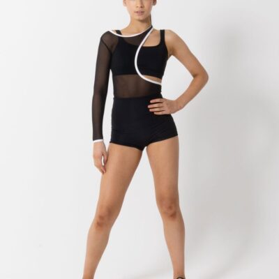 Tammy Mesh Biketard - Black - CHILD