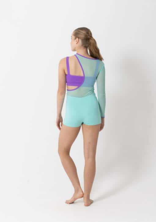 Tammy Mesh Biketard - Mint - CHILD - Image 2
