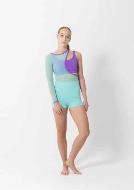 Tammy Mesh Biketard - Mint - CHILD