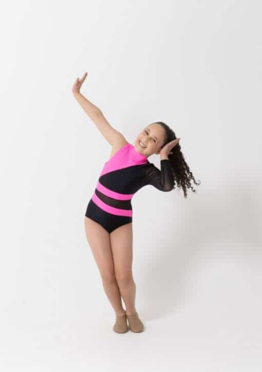 Twilight Leotard - Black/Pink - CHILD