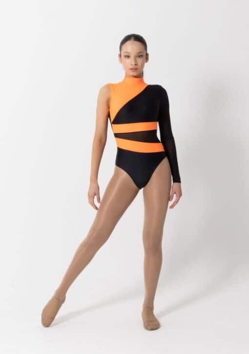 Twilight Leotard - Black/Orange - CHILD
