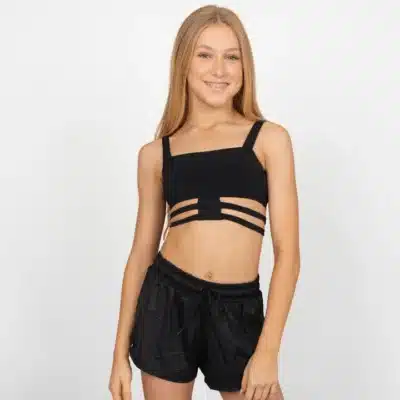 Cage Crop Top - Black - CH/AD