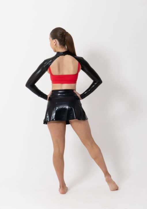 Verity Mini Skirt - Metallic Black - CHILD - Image 2