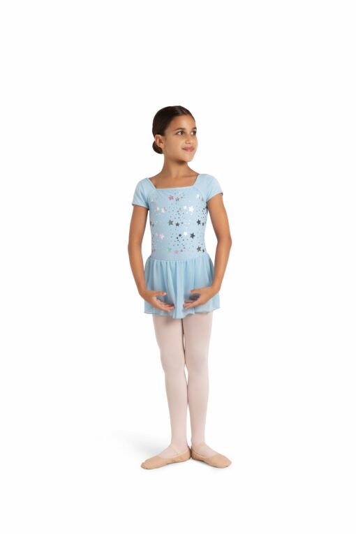 Stellar Short Sleeve Dress - Blue - CHILD