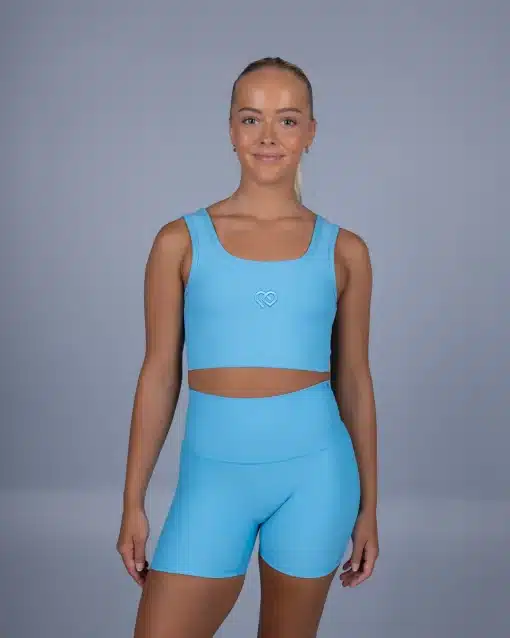 CD Ribbed Bike Short - Turquoise - Image 2