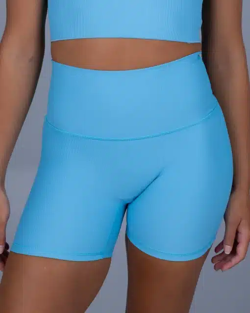 CD Ribbed Bike Short - Turquoise