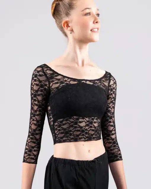 CD Wednesday Lace Top - Noir - ADULT