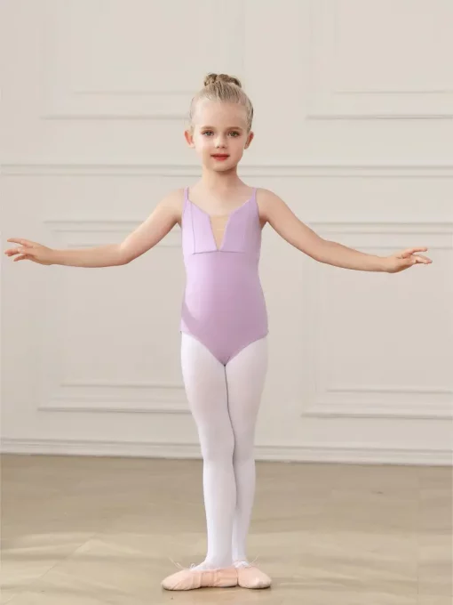 Cross Back Ballet Leotard - Jacaranda