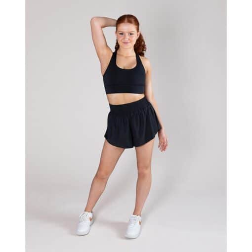 Morgan 2-in-1 Dance Short - Black - ADULT - Image 3