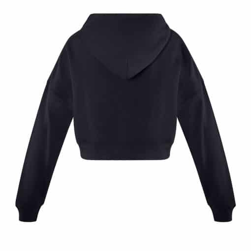Avery Cropped Hoodie - Black - CHILD - Image 2