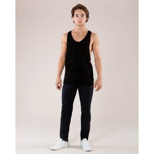 Cut Away Singlet - Black - ADULT *SALE - Image 2