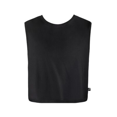 Riley Crop Singlet - Black - CHILD