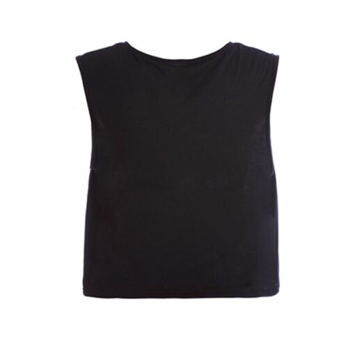Riley Crop Singlet - Black - ADULT - Image 2