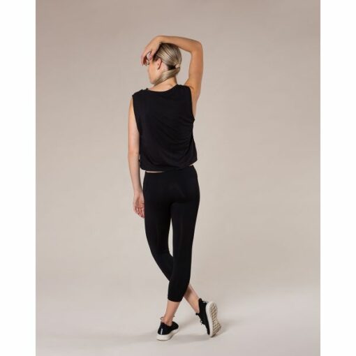 Riley Crop Singlet - Black - ADULT - Image 4