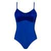 Giselle Velvet Leotard - Cobalt - ADULT