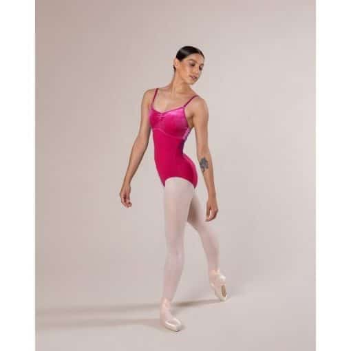 Giselle Velvet Leotard - Mulberry - CHILD - Image 3