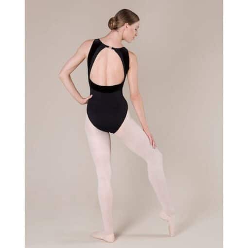 Cassie Velvet Leotard - Black - CHILD - Image 4