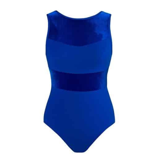 Alda Velvet Leotard - Cobalt - CHILD