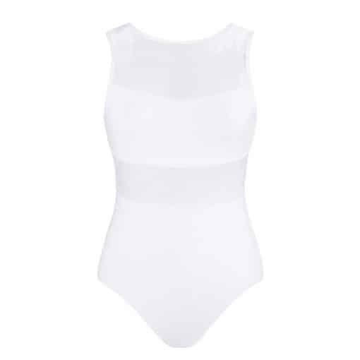 Alda Velvet Leotard - White - CHILD
