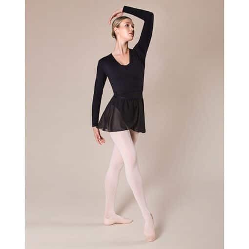 Audrey Mock Wrap Skirt - Black - ADULT - Image 3