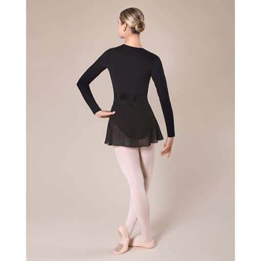Audrey Mock Wrap Skirt - Black - ADULT - Image 4