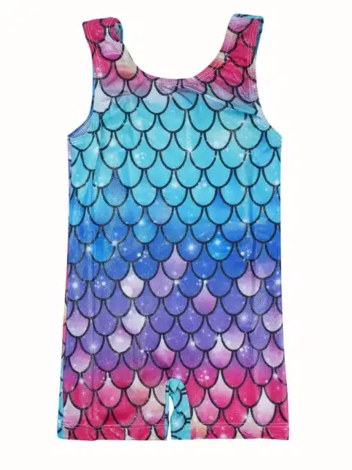 Gym Mermaid Ombre Unitard - 4 yrs