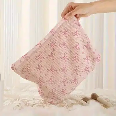 Pink Bow Make up Pouch