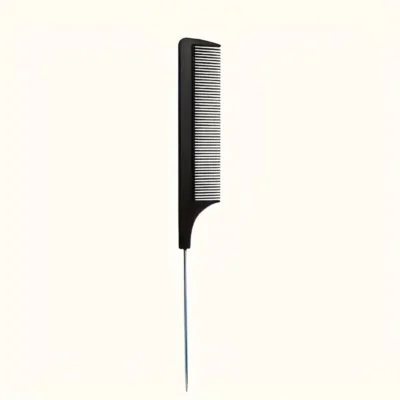Metal Tail Comb - Black