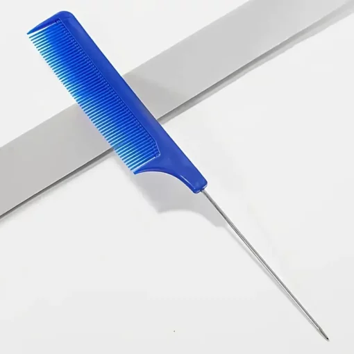 Metal Tail Comb - Royal Blue